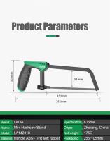 LAOA Mini Hacksaw Stand Multifuncional Pequeño Para Carpintería Y Metal Cortador De Madera PVC Herramienta De Mano Con Dientes Medianos Peso 200g - details 11