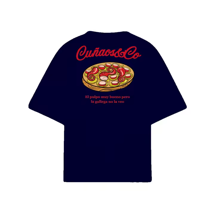 Cuñaos&Co - Camiseta Pulpo a la gallega - 100% algodón - 1