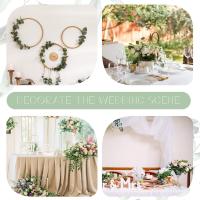 20/10PCS Ramas De Eucalipto Artificiales Para Bodas Y Decoración De Hogar Flores Falsas Para Disposición En Mesas Y Decoración De Habitaciones - details 2