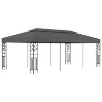 vidaXL Cenador de Jardín Toldo Carpa para Fiestas Bodas Exterior Color Taupé,  Antracita, y mas - details 0