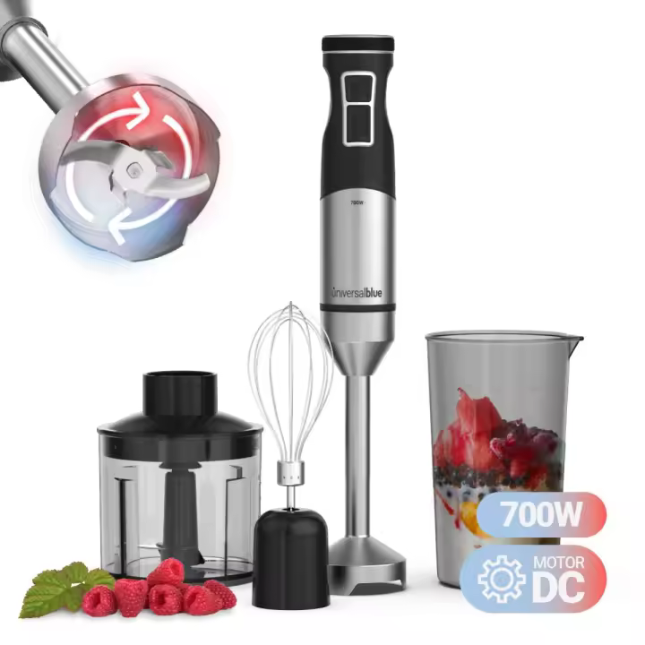 Batidora de Mano Negra 700W Accesorios | UNIVERSALBLUE - 1