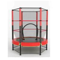 ALLINLIFE Trampolín portátil para niños de 140 cm / 160 cm,Cama elástica - trampolín 6FT, 8FT ideal para regalo de Navidad, espuma anticolisión para saltar y actividades de trampolín interior en trampolín interior para 4-15 años - details 12