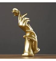 Estatua Creativa De Mano Moderna Y Abstracta En Oro Decoración De Escritorio Para Sala De Estar Y Oficina Accesorios De Regalo De Lujo - details 4