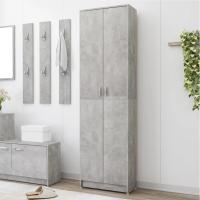 vidaXL Armario de pasillo de madera contrachapada 55x25x189 cm en color Negro/Roble Sonoma/Marrón roble y más | almacenamiento funcional diseño moderno para baño dormitorio sala - details 6