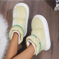 Botas De Nieve Impermeables Para Mujer Invierno 2023 Plataforma Antideslizante Conforzado De Almohadilla De Plush Grueso Tacones Medios Tobilleras Calientes Con Peluche - details 13