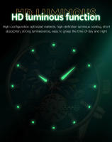 Reloj Mecánico Para Hombre OLEVS 6658 Con Fase Lunar Y Luminosidad Resistente Al Agua De Cuero Acero Inoxidable Y Dial Luminoso - details 5