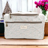 Bolso Nevera Impermeable BagsGarden con Flores, Para Carrito de Bebé, Asa Superior y Correa Ajustable de Algodón, 35x23x20 cm, Envío aleatorio - Algodón Resinado Waterproof, Revestimiento Térmico, Ideal para Biberones y Comidas - details 7