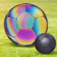 Balón De Fútbol Reflectante Luminoso Tamaño 5 Para Adultos Entrenamiento Nocturno Deporte Al Aire Libre Material PU - details 1
