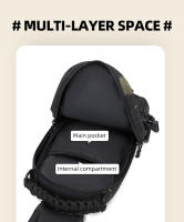 Bolsa De Pecho Táctica Para Camping Y Senderismo De Nylon Impermeable Para Hombres Bolsa Multifuncional De Deporte Al Aire Libre Con Sistema MOLLE - details 6