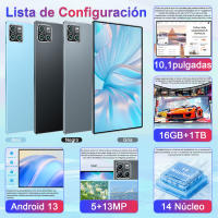 2025 Versión Global,16GB + 1TB,Tablet Android 5G, 14 Núcleos,Nueva Red, 20000mAh, 10,1 Pulgadas, Android 13,0, Wifi - details 1