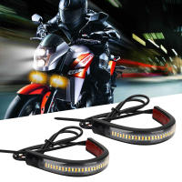 2 Pcs Lámpara De Señal De Giro LED 12V Para Motocicleta Con DRL Anillo De Puente Moto Flasher Accesorios De Auto Luz Ambar Y Blanco - details 0