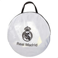 Real Madrid set 2 porterías fútbol pop-up, tamaño 120x80x80 cm, con bolsa de transporte, estructura plegable ligera, ideal para exteriores, desde 3 años, diseño oficial del club - details 1