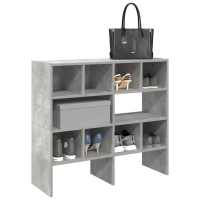 vidaXL Zapateros 2 uds apilables 89,5x30x40 cm en color Roble Sonoma/Gris hormigón/Marrón roble y más - details 1