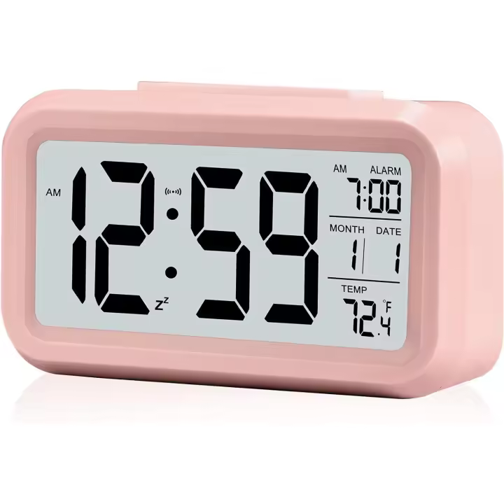 Reloj Despertador Digital para Dormitorio con Luz Nocturna Inteligente - 1
