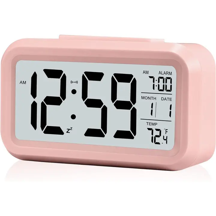 Reloj Despertador Digital para Dormitorio con Luz Nocturna Inteligente - 1