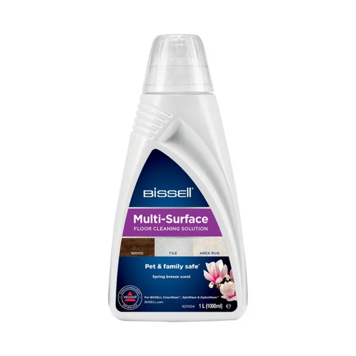 Detergente limpiador Multisuperficies 1789L de Alfombras, madera, para uso con BISSELL CrossWave, SpinWave, 1 Litro - 1