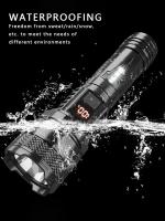 Linterna LED Recargable Portátil De 1500W Con Batería Integrada Impermeable Luz De Torcha Alta Potencia Para Exteriores - details 10