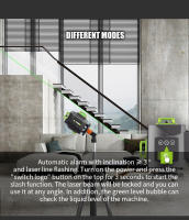 Nivel láser de línea verde 4D 16, cálculo de trabajo, 360 líneas cruzadas horizontales y verticales con autocaída, súper injusto, interior y exterior - details 3
