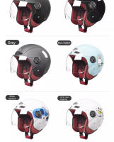 Casco De Motocicleta Eléctrico Para Mujer Con Visera Color Rosa Seguridad Verano Para Vespa Bicicleta Y Moped Casco Abierto - details 26