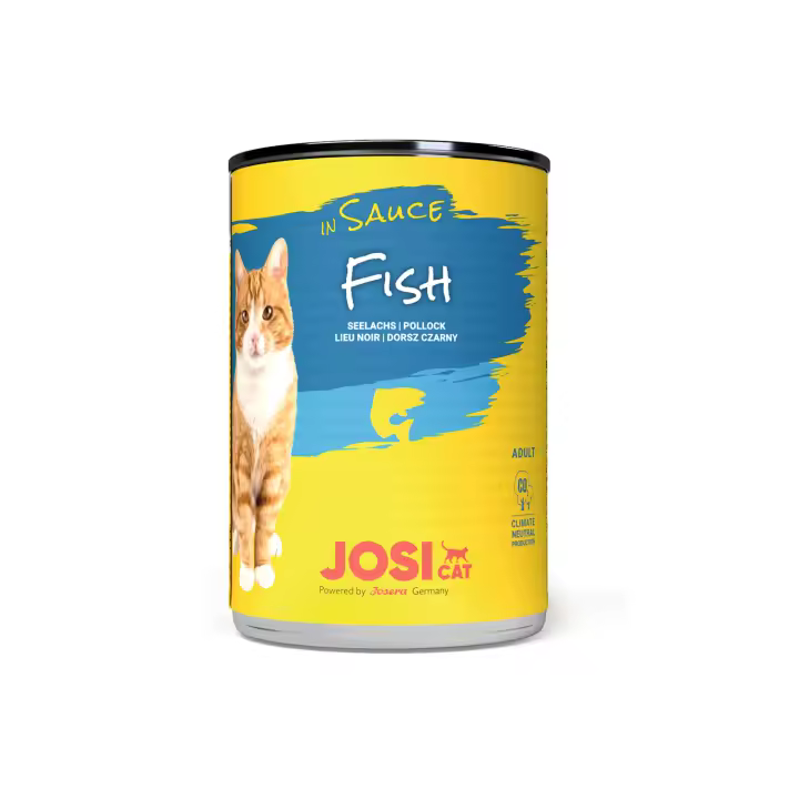 Josera Josicat Pescado en Salsa - Alimento Completo Humedo Elaborado con Pescado para Gatos Adultos - 415 Gramos - 3 Ud - 1
