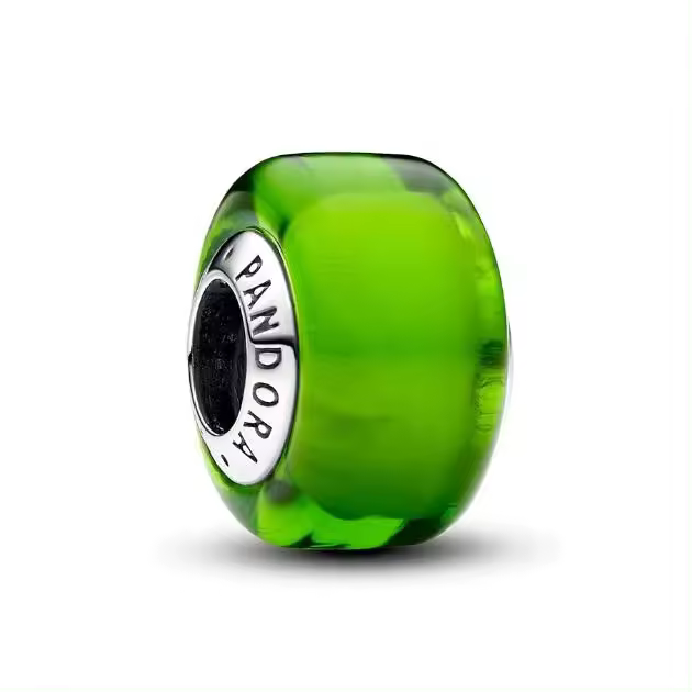 Pandora Momentos Dije de Plata de Lei con Cristal de Murano, Viene con el embalaje de Caja De Regno original. - 1