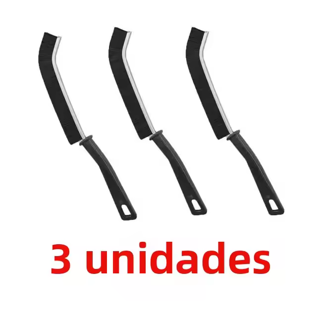 Cepillo De Limpieza Para Espacios Pequeños 3/6pcs Duros De Acero Inoxidable Para Juntas De Azulejos En Baño Cocina Y Toilette - 1