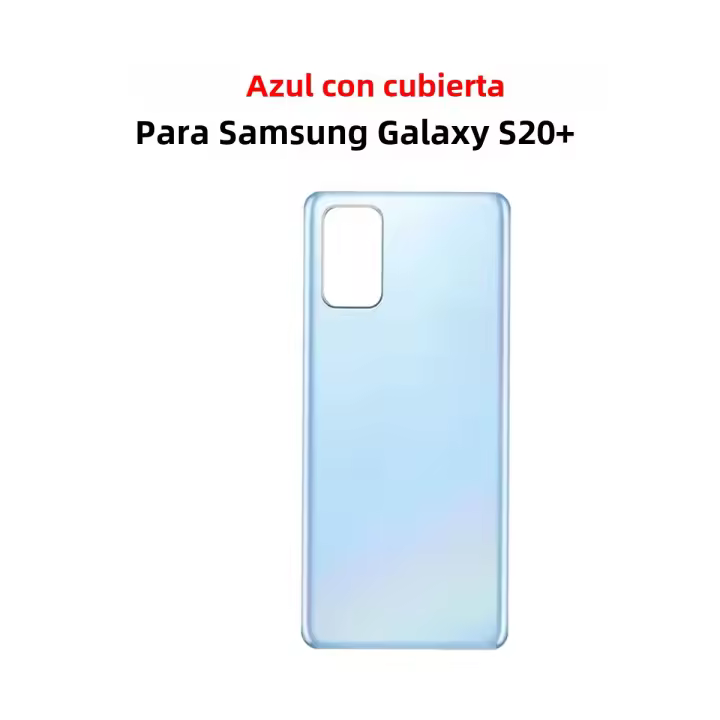 Carcasa De Batería Con Panel De Vidrio 3D Para Samsung Galaxy S20+ Puerta Trasera Adhesiva Para Reparación Y Reemplazo Color Negro/Azul/Blanco - 1
