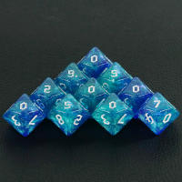 D10 Juegos De Dados Rol DND Colores Mixtos Efecto De Brillo Estilo De Fuente Retro Único Accesorios Para Juegos De Mesa RPG - details 11