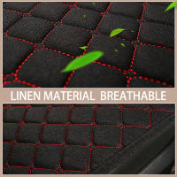 Cubierta De Asiento De Coche Universal Minimalista De Lino Resistente Al Desgaste Y Duradero Para Todas Las Estaciones - details 1