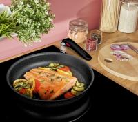 Set de 7 piezas Tefal Ingenio Black Stone apilable, revestimiento antiadherente, indicador de temperatura, fabricado en Francia, inducción L3998702 - details 2