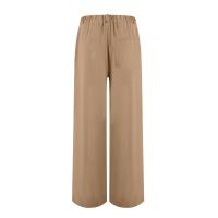 Pantalones Anchos Para Mujer Cintura Alta Elástica Trasera Negocios Casual Largo Pantalones Regulares De Pierna Recta Para Otoño/Invierno - details 45