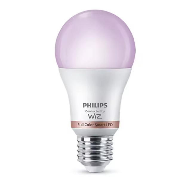 Philips (Home Appliances) Bombilla Inteligente Philips Smart LED 8,5 W (Eq. 60 W) A60 E27 | Luz Blanca y de Colores | Wi-Fi | Google , Alexa , Siri - 1