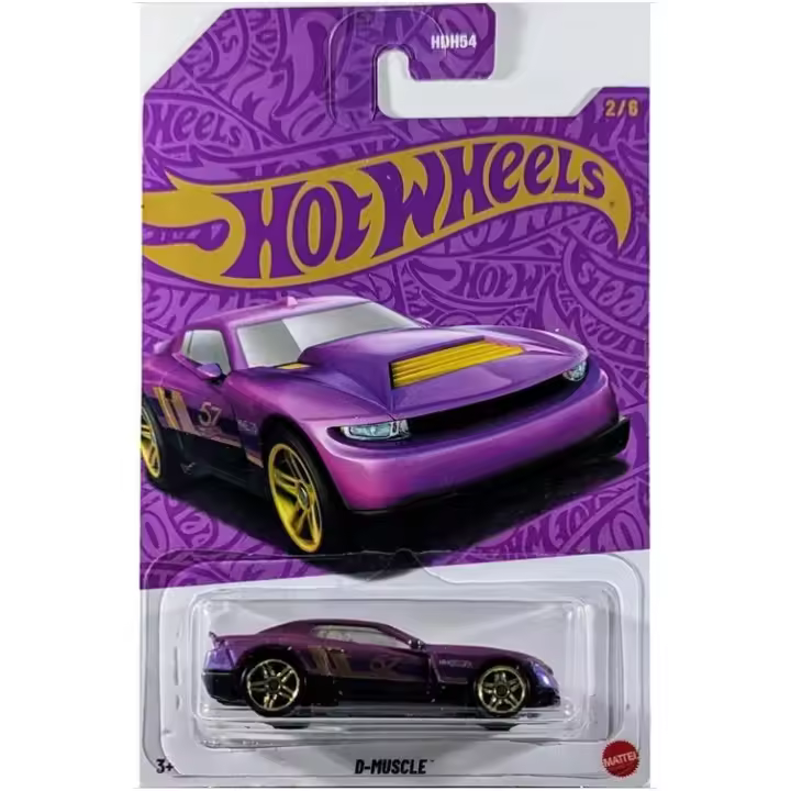 Hot Wheels 1:64 Purple & Gold 2025 (57th Anniversary Purple & Gold Series) D-Muscle 2/6 - 1