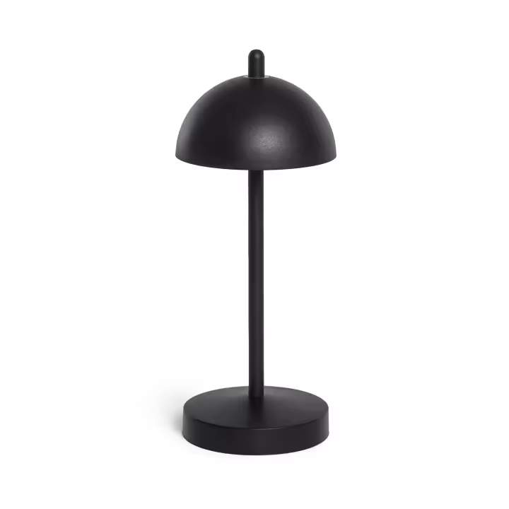 Ledkia Lámpara de Mesa LED Portátil para Exterior Metal con Batería Recargable Pirinoa Negro - 1