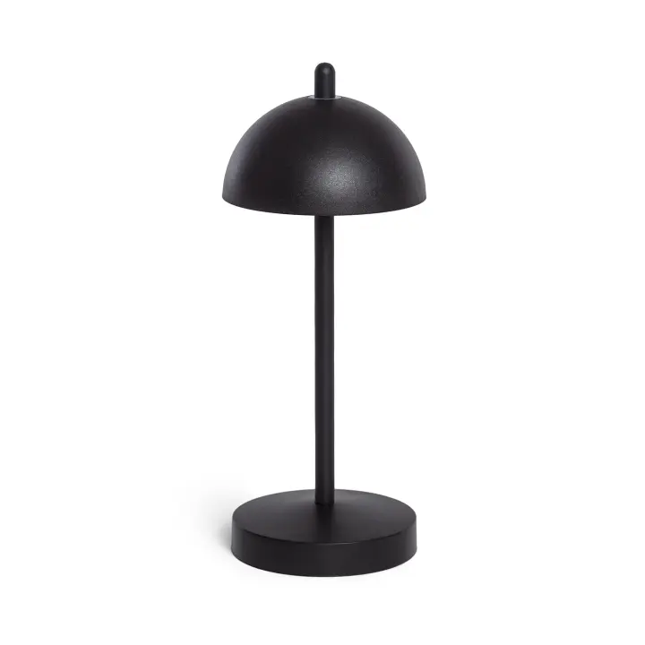 Ledkia Lámpara de Mesa LED Portátil para Exterior Metal con Batería Recargable Pirinoa Negro - 1
