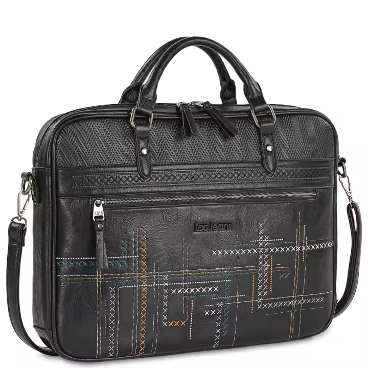 Portadocumentos Mujer - Bolso Portatil Mujer Para Trabajo - Bolso Ordenador Portatil Mujer Laptop 15,6 Pulgadas - Bolso Universidad Mujer De Marca Lois 310738 - 1