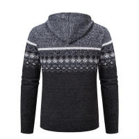 Chaqueta De Veludo Para Hombre Con Capucha Estilizada Casual Cierre De Cremallera Manga Completa Abrigo De Otoño E Invierno - details 3