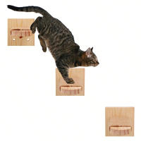 Escalera De Madera Para Gatos Con Cuerda De Sisal Y Árbol De Rascado Mobiliario Para Mascotas Adecuado Para Gatitos Y Gatos Domésticos - details 1
