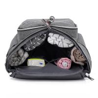 Mochila Casual Unisex USB Cargado Negro Sólido Polyester Bolsa De Viaje Para Hombre/Mujer Estudiante Chico/Chica - details 14