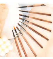 9PCS Cepillos De Uñas Acrílicos Con Efecto De Gradiente Y Florido Herramientas De Pintura Y Manicura Para Uñas UV Gel Liner Dibujo Y Pincel Combos - details 10