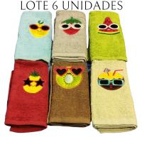 Mercatienda.es - Paños de Cocina de Algodón 550g - Bordados de Frutas en Colores Oscuros, Elegantes y Super Absorbentes - details 2