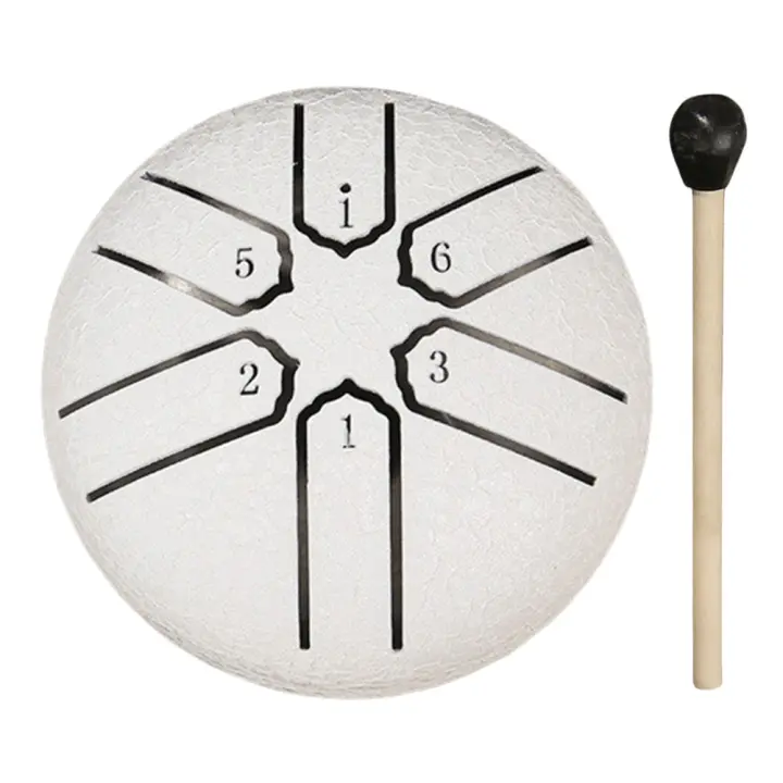 Bombo De Lengua De Acero De 3 Pulgadas 6 Tonos Instrumento De Percusión Para Yoga Y Meditación Con Palo De Tambor Mini Handpan Para Exteriores - 1