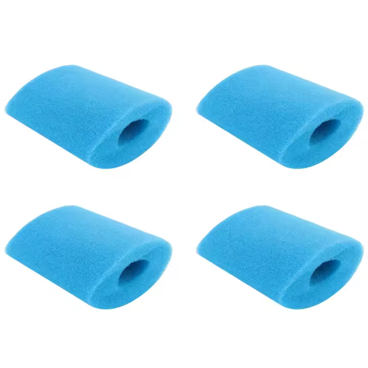 Esponja de cartucho de filtro de piscina, herramienta de limpieza de bañera de hidromasaje lavable, reutilizable, tipo H, 4 paquetes - 1