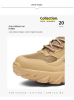 Botas De Desierto Para Hombre Antideslizantes Tácticas Impermeables Con Plataforma Botines De Motorbike Talla Grande Hasta 48 - details 9