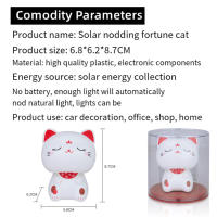 Adorno De Coche Ornamento Solar Automático Gato Encantador Para Decoración De Hogar Y Oficina Adorno De Escritorio - details 11