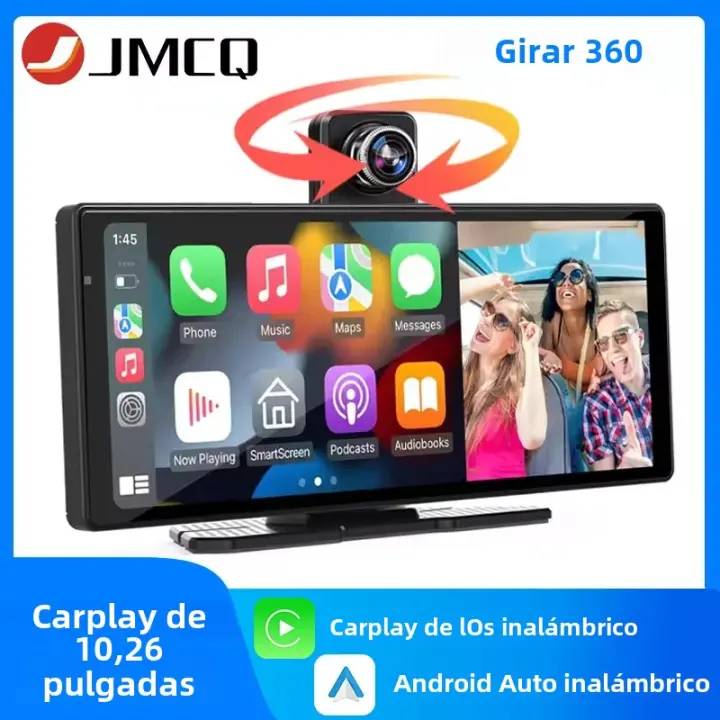 Radio De Coche Multimedia Video Player Wireless Carplay Pantalla De 10.26 Pulgadas Para Apple O Android Monitor Con DVR Cámara Retrovisora 4K - 1