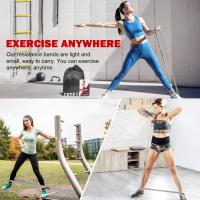 Set De Bandas De Resistencia Largas Para Gimnasio Ejercicios De Yoga Y Entrenamiento De Muslos Adecuado Para El Hogar - details 9