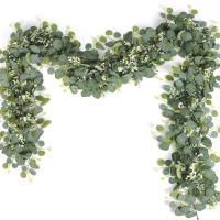 Vine De Hojas De Eucalipto Artificiales Para Decoración De Boda Y Jardín Planta Falsa De Hojas Verdes Para Arco De Boda Y Decoración Del Hogar - details 7