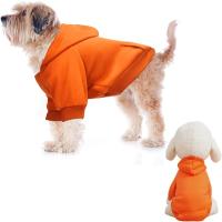 Sudaderas con capucha para perros, sudadera para perros ropa de suéter para mascotas chaqueta para perros mono, ropa de abrigo con capucha, ropa de abrigo para abrigos para perros (XXL, naranja) - details 2