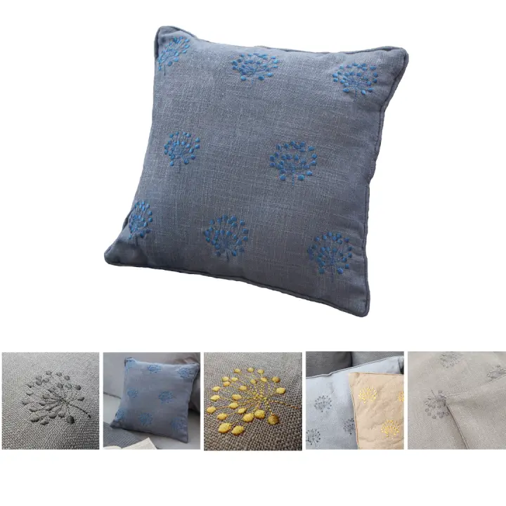 Novotextil Pack 2 Cojines Decorativos 45x45 cm Diseño Liso con Estampado Minimalista Inclue Relleno Perfectos Sofás Camas Decoración del Hogar Material Suave Duradero Aporta Estilo Comodidad a tu Espacio Ideal Interior Exterior Fáciles - 1
